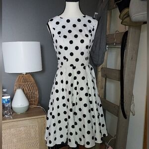 Grace Karin NWT Rockabilly Swing Polka Dot Full Skirt Dress